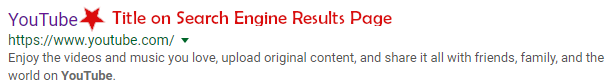 seo best practices tips: Search engine result with the title highlighted
